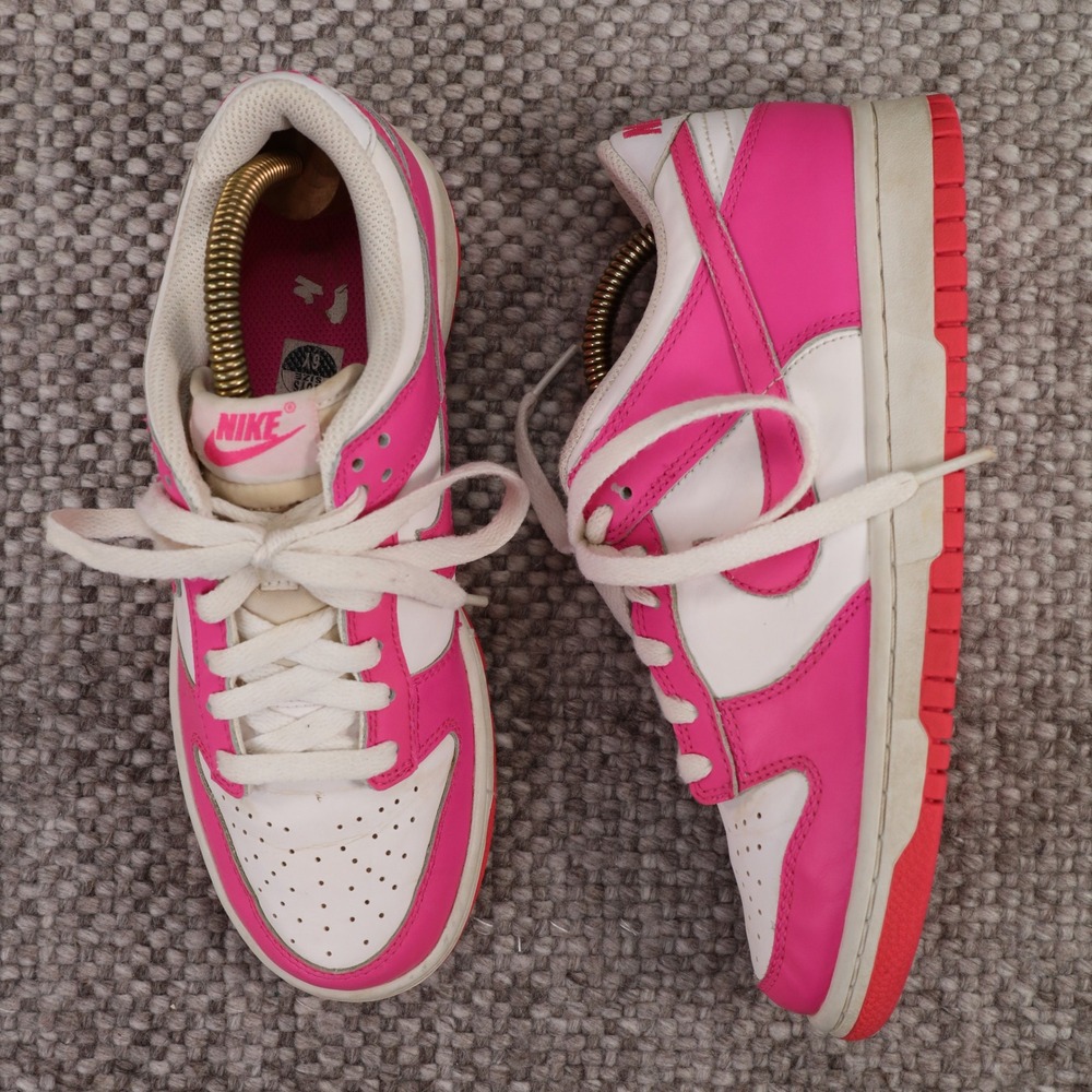 Nike Dunk Low Pink White Boys Size 6Y Sneakers Low Top Shoes